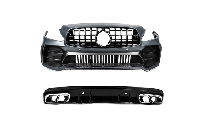 Комплект обвесов с задним диффузором Black Mamba C63GT для Mercedes C-class W205 2014-2021 - изображение 2