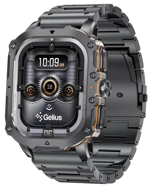 Смарт-годинник Gelius P-SW016 Tactical Heavy Black Chrome - изображение 8