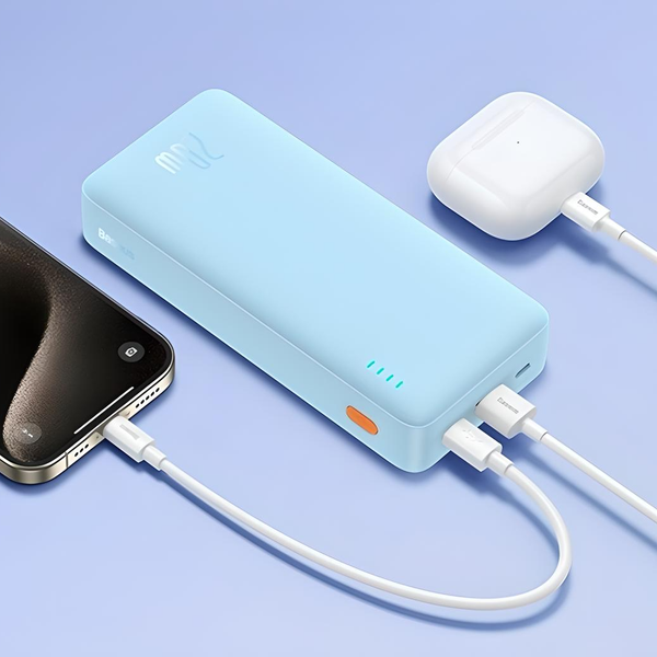 Зовнішній акумулятор Baseus Airpow Fast Charge Power Bank 10000mAh 20W Galaxy Blue (P10022801313-00) - Фото 9 Зовнішній акумулятор Baseus Airpow Fast Charge Power Bank 10000mAh 20W Galaxy Blue (P10022801313-00) - изображение 9