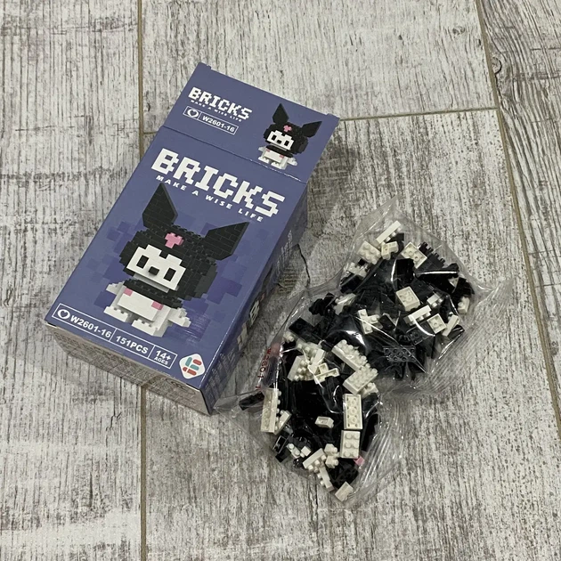 Конструктор Bricks Sanrio Kuromi 151 деталь | Санрио Куроми - изображение 2