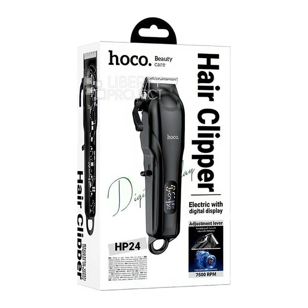Машинка для стрижки волосся Hoco HP24 Чорний магнітний 6 режимів - Фото 6 Машинка для стрижки волосся Hoco HP24 Чорний магнітний 6 режимів - зображення 6