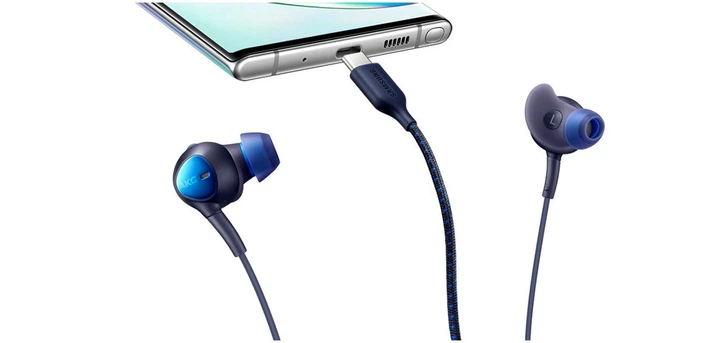 Наушники Samsung AKG ANC 3,5 мм темно-синие с активным шумоподавлением - изображение 9