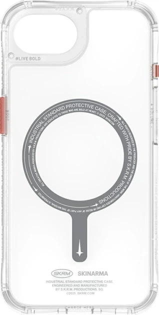 Etui SkinArma Saido MagSafe do Apple iPhone 16e Clear (8886461247718) - obraz 4