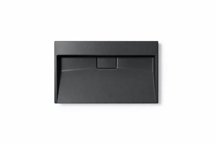 Умывальник VBI Este подвесной без отверстия под смеситель 70x46 см black VBI-019912 - изображение 3