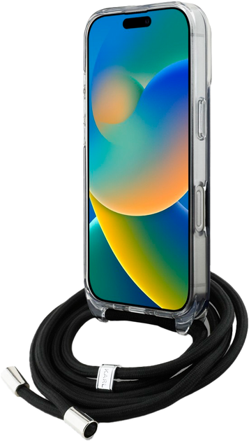 Панель Karl Lagerfeld IML Crossbody Karl&Choupette Head для iPhone 16 Pro Max Black (3666339461898) - зображення 4