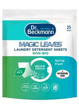 Эко -порошок в салфетках для стирки Dr. Beckmann MAGIC LEAVES Waschmittel-Blatter Universal Laundry detergent sheets, 25 шт - Фото 3 Эко -порошок в салфетках для стирки Dr. Beckmann MAGIC LEAVES Waschmittel-Blatter Universal Laundry detergent sheets, 25 шт - изображение 3
