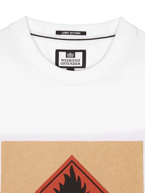 Футболка Weekend Offender Blue Lines Белая — размер XL - Фото 4 Футболка Weekend Offender Blue Lines Белая — размер XL - изображение 4