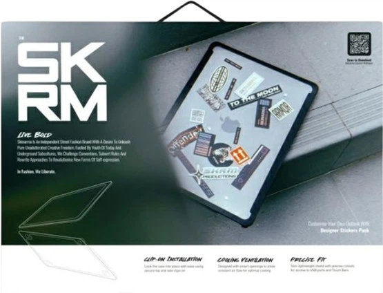 Чохол-накладка для ноутбука SkinArma Henko для Macbook Air 13" 2018-2020 Transparent (SK-MBA13-HENBLK537) - зображення 3