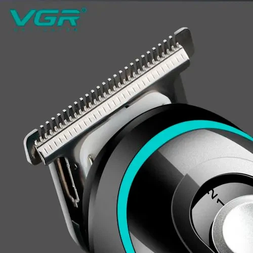 Аккумуляторный триммер VGR V-055 с регулятором высоты 4 насадки - изображение 5