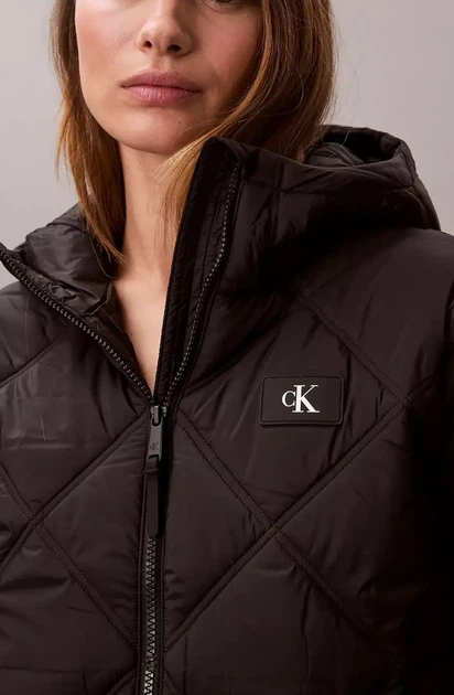 Жіноча пухова куртка Calvin Klein коротка S чорна - зображення 5