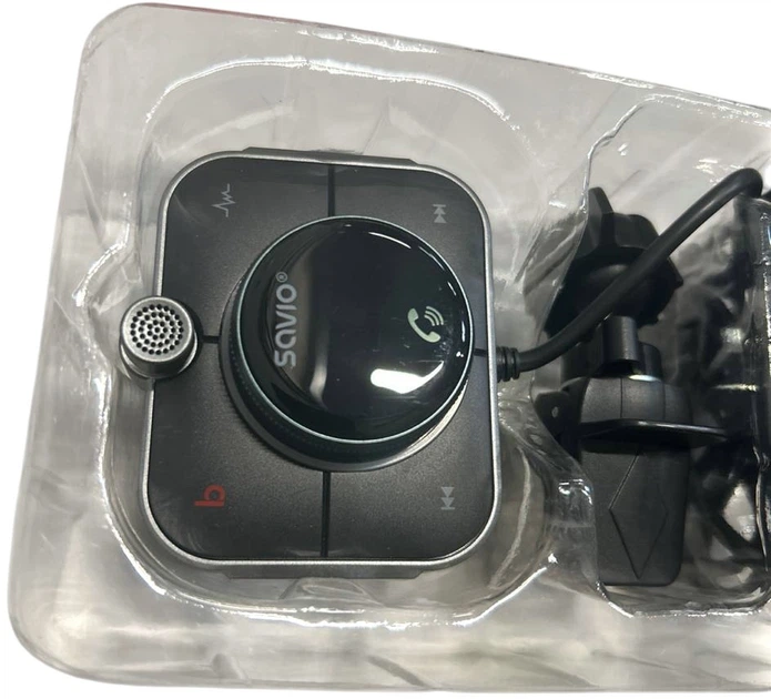 FM-трансмітер Savio TR-14 з Bluetooth та зарядним пристроєм PD (5901986047810) (955555910088689) - Уцінка - зображення 2