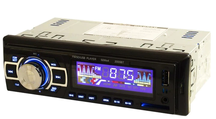 Автомагнитола MP3 2055BT ISO+BT автомобильная магнитола Черный - Фото 1 Автомагнитола MP3 2055BT ISO+BT автомобильная магнитола Черный - изображение 1