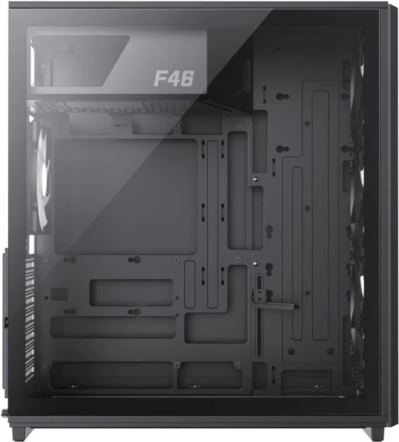 Корпус GameMax F46 BK с 4 ARGB вентиляторами - Фото 5 Корпус GameMax F46 BK с 4 ARGB вентиляторами - изображение 5