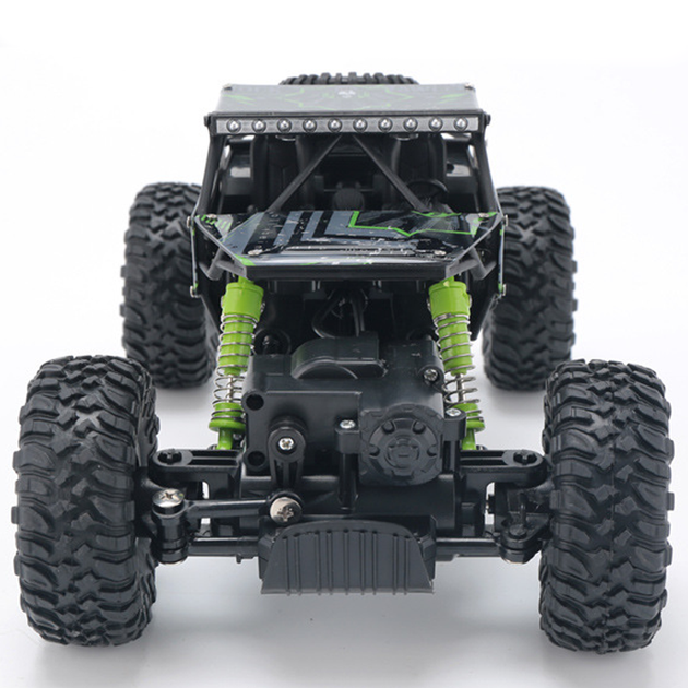 Машинка на радиоуправлении джип-вездеход HB Toys Rock Through на амортизаторах полноприводная с протекторами и большими резиновыми колесами Зелёный - Фото 7 Машинка на радиоуправлении джип-вездеход HB Toys Rock Through на амортизаторах полноприводная с протекторами и большими резиновыми колесами Зелёный - изображение 7