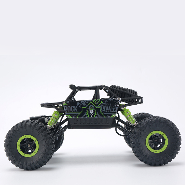 Машинка на радиоуправлении джип-вездеход HB Toys Rock Through на амортизаторах полноприводная с протекторами и большими резиновыми колесами Зелёный - Фото 8 Машинка на радиоуправлении джип-вездеход HB Toys Rock Through на амортизаторах полноприводная с протекторами и большими резиновыми колесами Зелёный - изображение 8