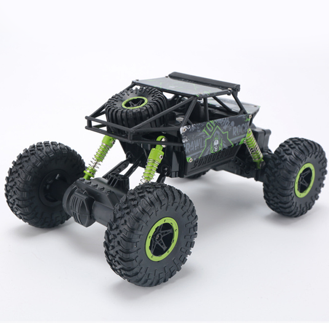 Машинка на радиоуправлении джип-вездеход HB Toys Rock Through на амортизаторах полноприводная с протекторами и большими резиновыми колесами Зелёный - Фото 9 Машинка на радиоуправлении джип-вездеход HB Toys Rock Through на амортизаторах полноприводная с протекторами и большими резиновыми колесами Зелёный - изображение 9
