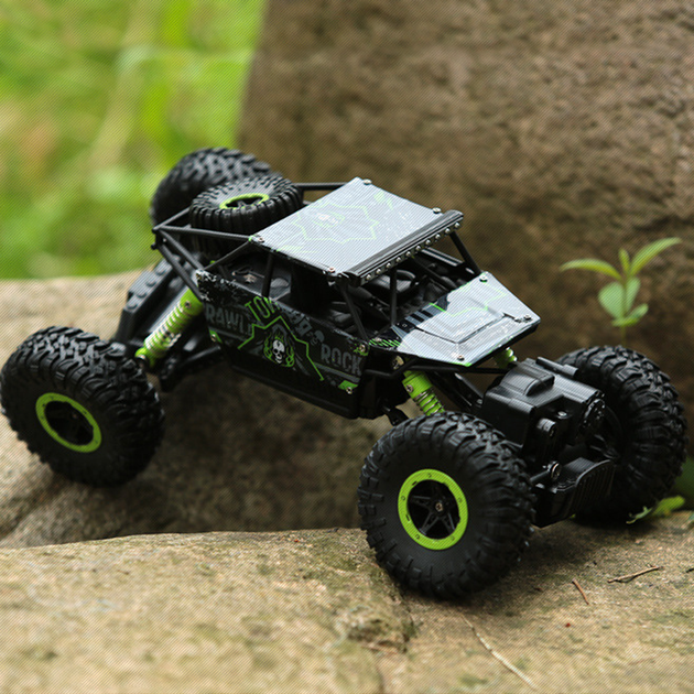 Машинка на радиоуправлении джип-вездеход HB Toys Rock Through на амортизаторах полноприводная с протекторами и большими резиновыми колесами Зелёный - Фото 10 Машинка на радиоуправлении джип-вездеход HB Toys Rock Through на амортизаторах полноприводная с протекторами и большими резиновыми колесами Зелёный - изображение 10