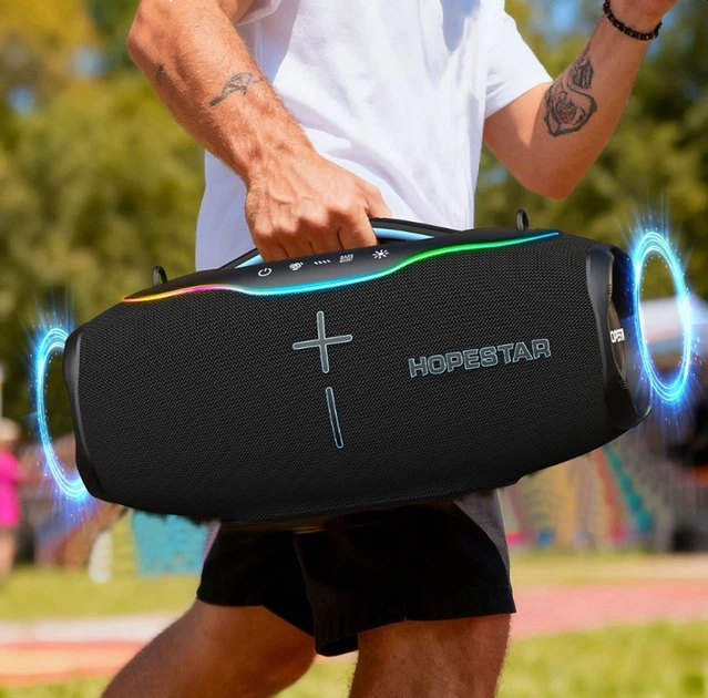 Портативна Bluetooth-колонка Hopestar H90 Gray - зображення 2