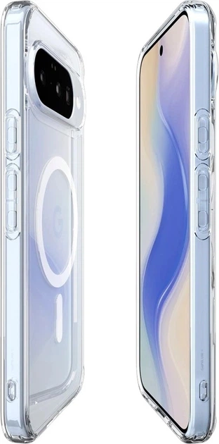 Панель Spigen Ultra Hybrid Metal Ring Mag Fit для Google Pixel 10/10 Pro Clear White (ACS09702) - зображення 6