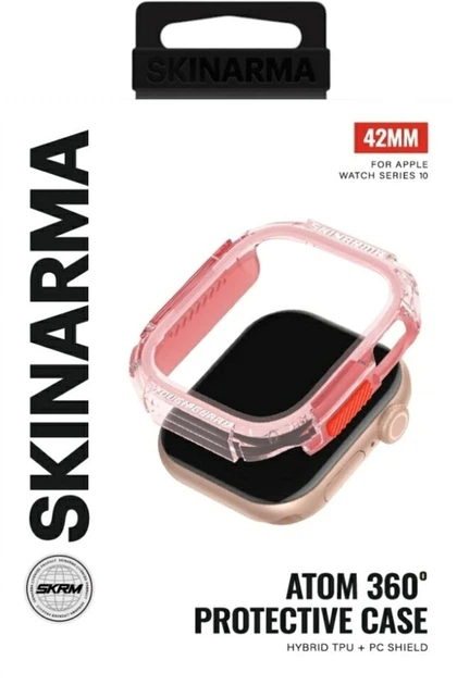 Etui SkinArma Atom do Apple Watch Series 10/11 42mm Pink (SK-WC42-ATOM-PINK) - obraz 3