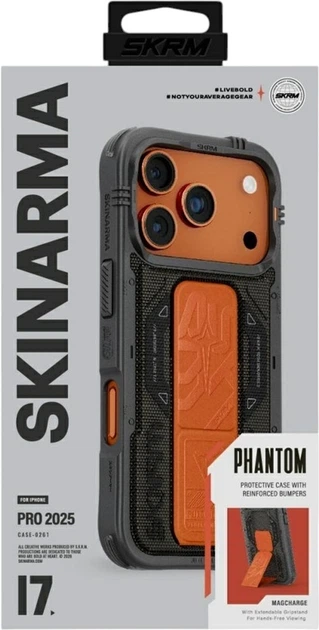 Etui SkinArma Phantom Mag-Charge do Apple iPhone 17 Pro Olive (SK-2025IPP6.3-PHTM-GRN) - obraz 2