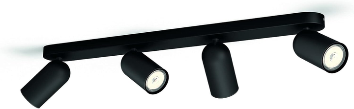 Philips - Точечный светильник 4xGU10/5,5W/230V черный светодиодный - изображение 4