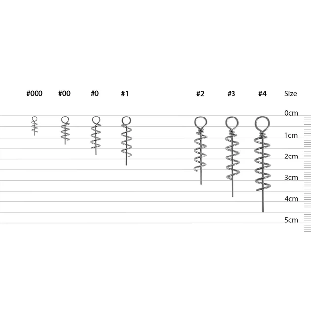 Штопор для силикона Select Soft Lures Screw #1 23mm (8 шт/уп) - изображение 2