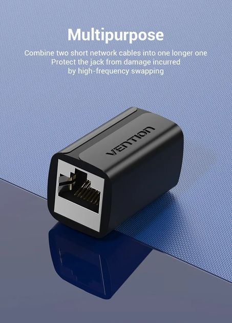 Удлинитель сетевого кабеля Vention Cat.7 10 Гбит/с FTP переходник RJ45 LAN RJ 45 Ethernet Black (IPWB0) - изображение 9