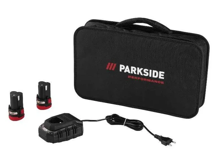 Набір акумуляторних інструментів PARKSIDE PERFORMANCE PBSPA 12 E4 + PDSSAP 12 B1 — дриль‑шуруповерт та ударний гайковерт 12В, 2×2А·год, кейс - Фото 5 Набір акумуляторних інструментів PARKSIDE PERFORMANCE PBSPA 12 E4 + PDSSAP 12 B1 — дриль‑шуруповерт та ударний гайковерт 12В, 2×2А·год, кейс - изображение 5