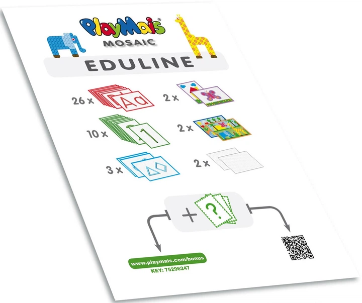 Klocki konstrukcyjne PlayMais Eduline Mosaic 160203 (4041077003064) - obraz 4