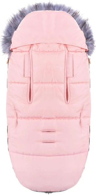 Śpiworek do wózka Springos 4 w 1 z futerkiem 90 cm Różowy SB0022 (5907719410418) - obraz 4