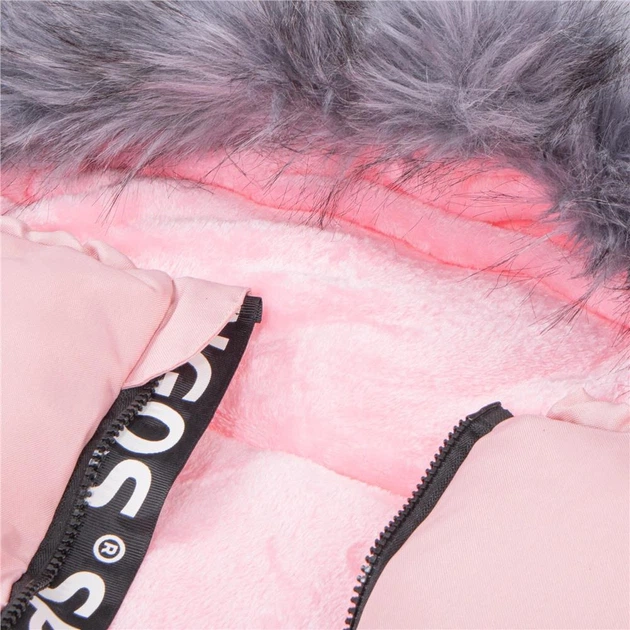 Śpiworek do wózka Springos 4 w 1 z futerkiem 90 cm Różowy SB0022 (5907719410418) - obraz 11