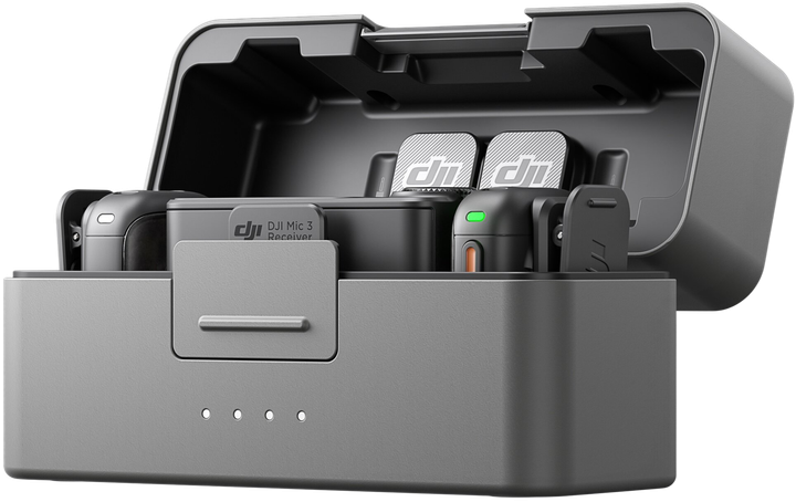 Микрофонная радиосистема DJI MIC 3 2TX + 1RX + Charging Case (CP.RN.00000480.01) - Фото 1 Микрофонная радиосистема DJI MIC 3 2TX + 1RX + Charging Case (CP.RN.00000480.01) - изображение 1