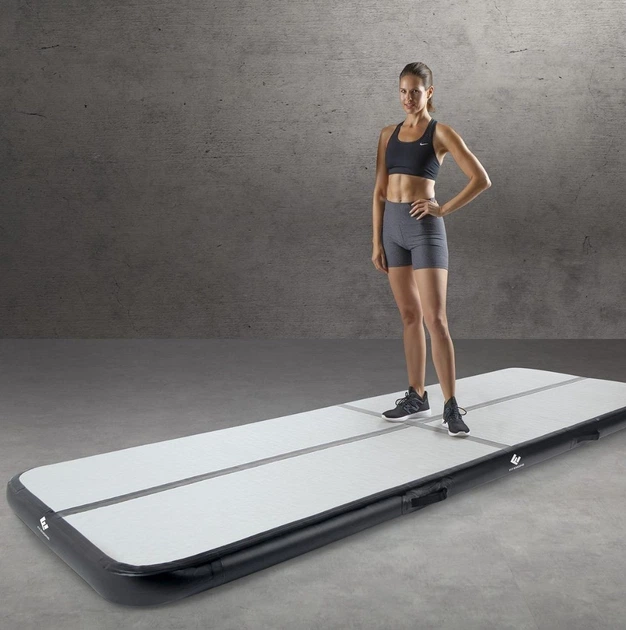 Śćieżka akrobatyczna Hedo Airtrack 400 x 100 x 20 cm Czarna (5907184130248) - obraz 12