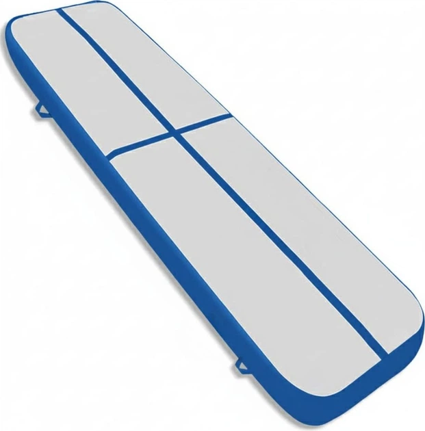 Śćieżka akrobatyczna Hedo Airtrack 400 x 100 x 10 cm Niebieska (5907184130224) - obraz 3