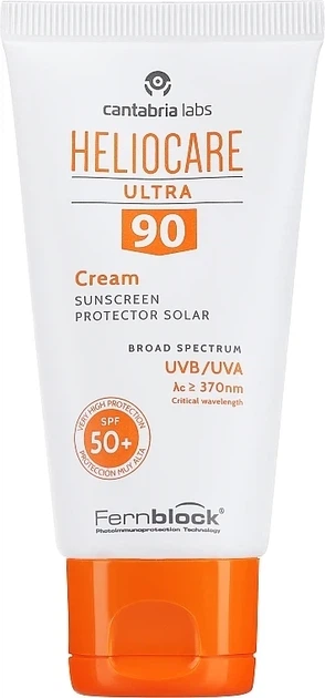 Солнцезащитный крем CANTABRIA LABS для нормальной и сухой кожи HELIOCARE ULTRA CREAM SPF90+ 50 мл - Фото 1 Солнцезащитный крем CANTABRIA LABS для нормальной и сухой кожи HELIOCARE ULTRA CREAM SPF90+ 50 мл - изображение 1