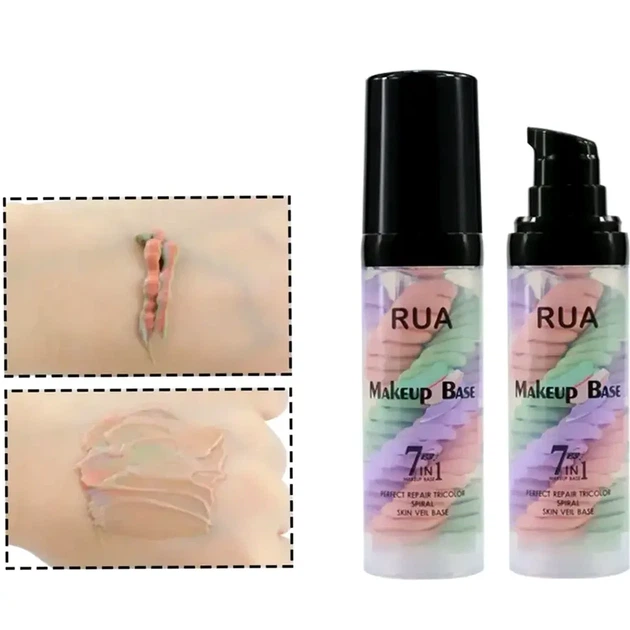 Набір 2в1 база під макіяж праймер для обличчя RUA SPF 50 кольорова палітра триколірна - Фото 6 Набір 2в1 база під макіяж праймер для обличчя RUA SPF 50 кольорова палітра триколірна - зображення 6