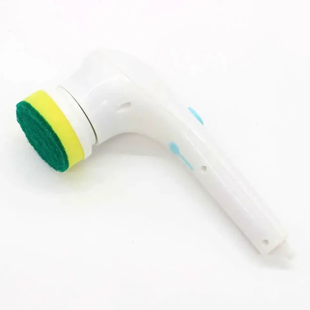 Електрична щітка Magic Brush з USB акумуляторна бездротова універсальна щітка з 6 насадками біла - Фото 7 Електрична щітка Magic Brush з USB акумуляторна бездротова універсальна щітка з 6 насадками біла - зображення 7