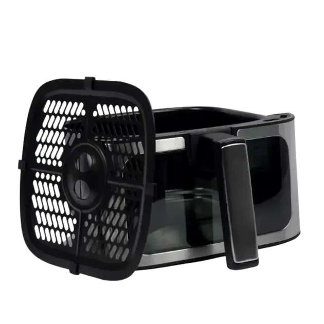 Аерофритниця Hoffmans HM-791 Pro Chef Edition потужність 1000 Вт 6 режимів нержавіюча сталь срібляста безмасляна фритюрниця - зображення 9