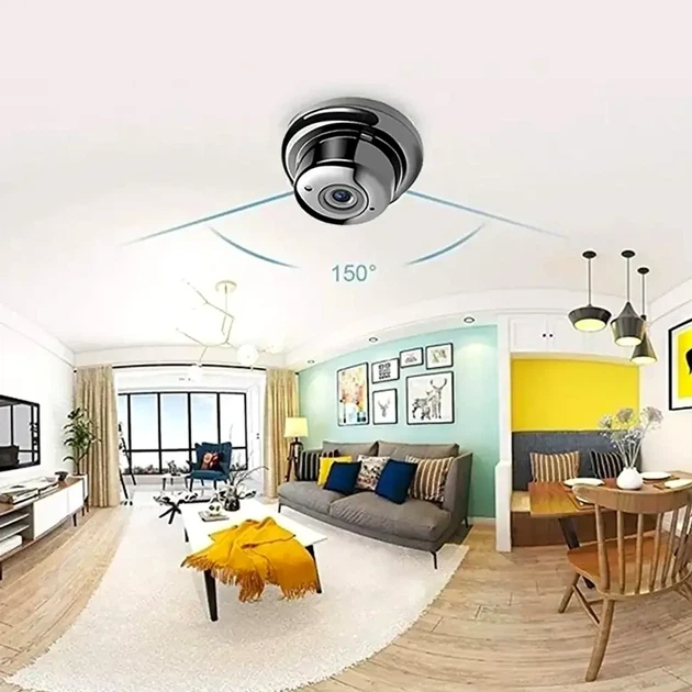 Мини WiFi камера видеонаблюдения 720p с микрофоном датчик движения ИК-подсветка режим день ночь для внутреннего использования - изображение 2