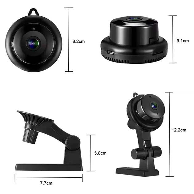 Мини камера видеонаблюдения IP с WIFI и ночным видением 8MP 2560х1440 с датчиком движения H015 - изображение 7