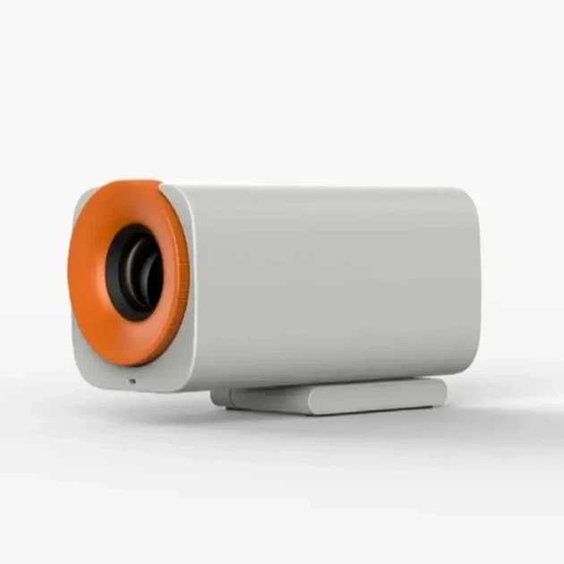 Компактний 3D проектор Full HD з Android Wi-Fi Bluetooth потужністю 1 5 Вт USB рожевий мультимедійний проектор для дому - зображення 3