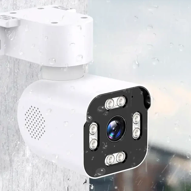 Вулична камера відеоспостереження IP 3МП з WIFI та датчиком руху біла з LED підсвічуванням 20м модель A6S - зображення 8