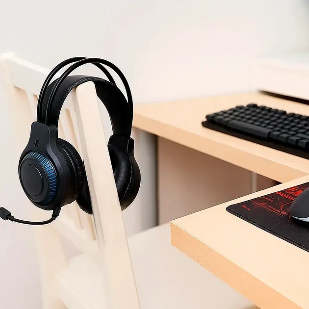 Комплект клавіатура миша RGB USB килимок навушники XSTRIKE XS-2030 для ігор чорний метал силіконове покриття - зображення 6