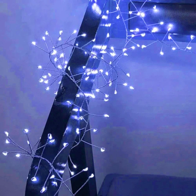 Гірлянда роса феєрверк від мережі 5 м, 150 LED, Синій - зображення 2