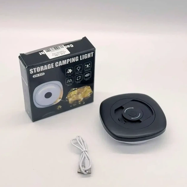 Разноцветная светодиодная гирлянда фонарь 10 м с аккумулятором USB для кемпинга белый пластиковый корпус - изображение 9