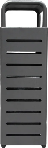 Kosz na śmieci Hedo z popielniczką Czarny (5904041100031) - obraz 3