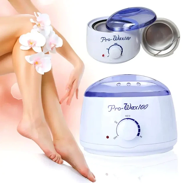 Воскоплав банковий Pro Wax 100 потужність 100Вт з терморегулятором для депіляції колір блакитний матеріал пластик - Фото 2 Воскоплав банковий Pro Wax 100 потужність 100Вт з терморегулятором для депіляції колір блакитний матеріал пластик - зображення 2