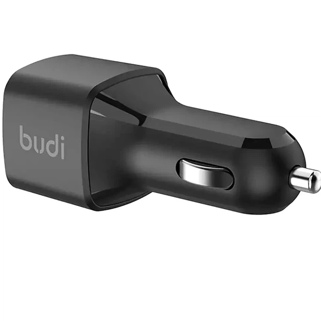 Автомобільний зарядний пристрій 70W з двома USB роз'ємами та довжиною шнура 1.5 метра для пристроїв Apple колір чорний - зображення 4