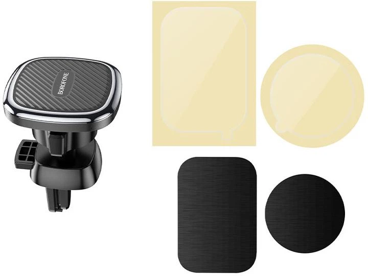 Автотримач для телефона Borofone BH67 Air outlet magnetic car holder Black (BH67BMG) - зображення 4